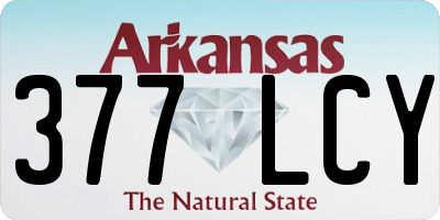 AR license plate 377LCY