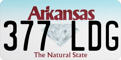 AR license plate 377LDG