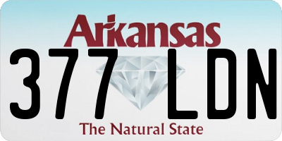 AR license plate 377LDN