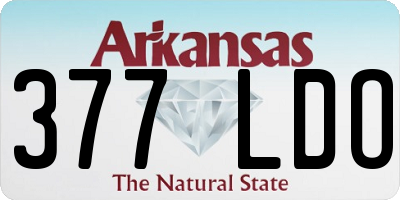 AR license plate 377LDO