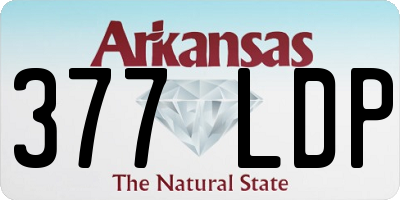 AR license plate 377LDP