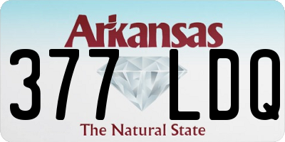 AR license plate 377LDQ