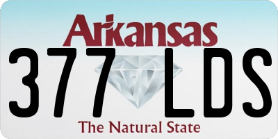 AR license plate 377LDS