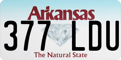 AR license plate 377LDU