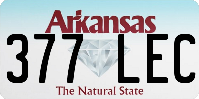 AR license plate 377LEC