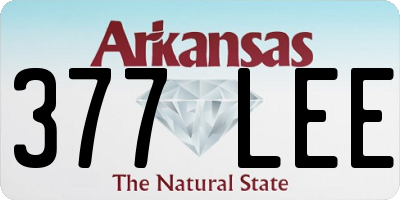 AR license plate 377LEE