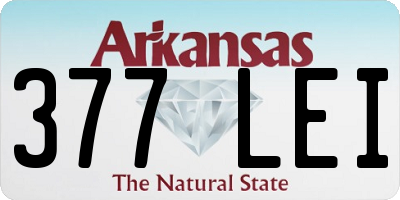 AR license plate 377LEI