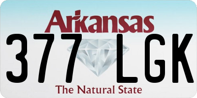 AR license plate 377LGK
