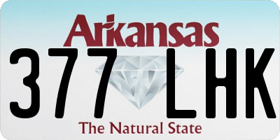 AR license plate 377LHK