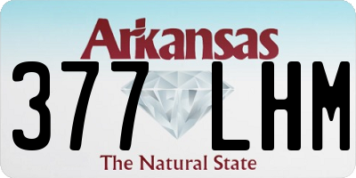 AR license plate 377LHM