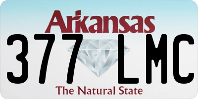 AR license plate 377LMC