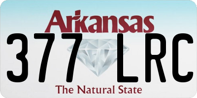 AR license plate 377LRC
