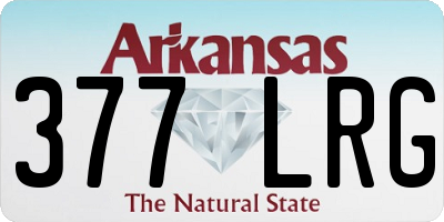 AR license plate 377LRG
