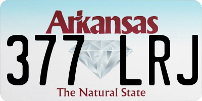 AR license plate 377LRJ