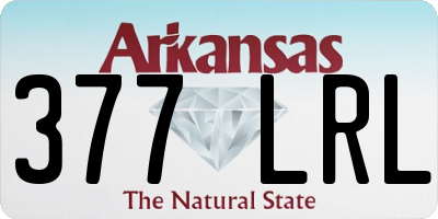 AR license plate 377LRL