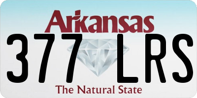 AR license plate 377LRS