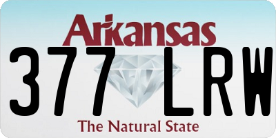 AR license plate 377LRW