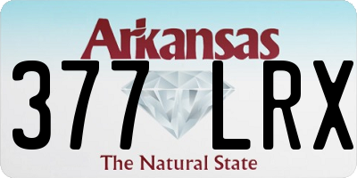 AR license plate 377LRX
