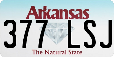 AR license plate 377LSJ