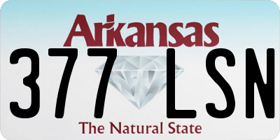 AR license plate 377LSN
