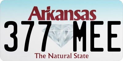 AR license plate 377MEE