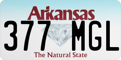 AR license plate 377MGL
