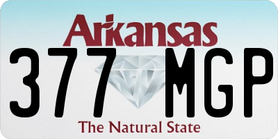 AR license plate 377MGP