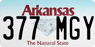 AR license plate 377MGY