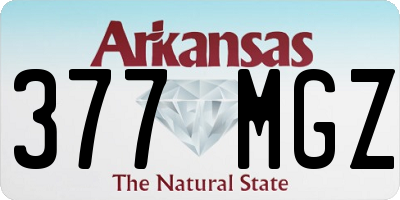 AR license plate 377MGZ