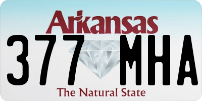 AR license plate 377MHA