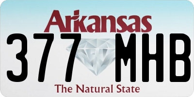AR license plate 377MHB