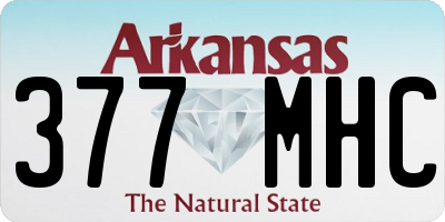 AR license plate 377MHC