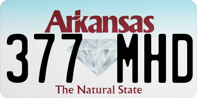 AR license plate 377MHD