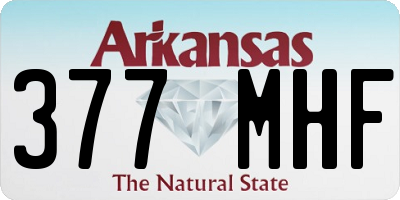AR license plate 377MHF