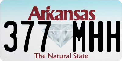 AR license plate 377MHH