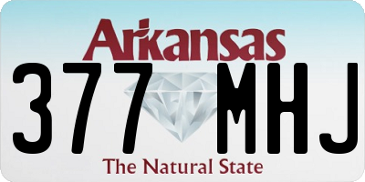 AR license plate 377MHJ
