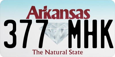 AR license plate 377MHK