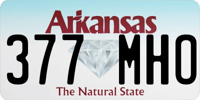 AR license plate 377MHO