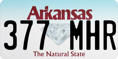 AR license plate 377MHR