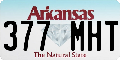 AR license plate 377MHT