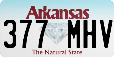 AR license plate 377MHV