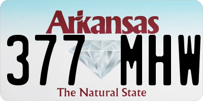 AR license plate 377MHW