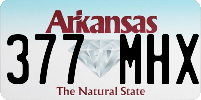 AR license plate 377MHX