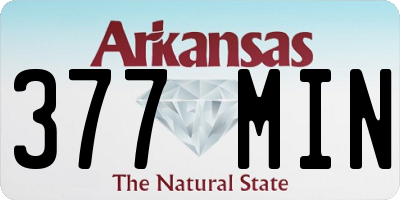 AR license plate 377MIN