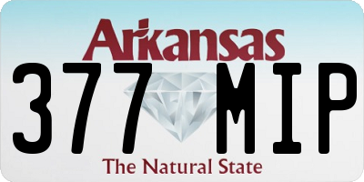 AR license plate 377MIP