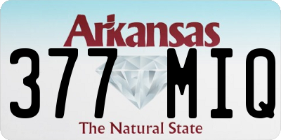 AR license plate 377MIQ