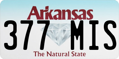 AR license plate 377MIS