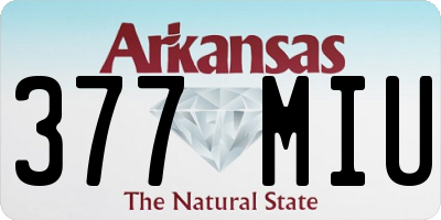 AR license plate 377MIU