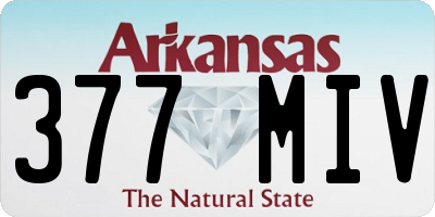 AR license plate 377MIV