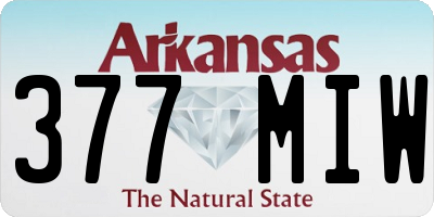 AR license plate 377MIW